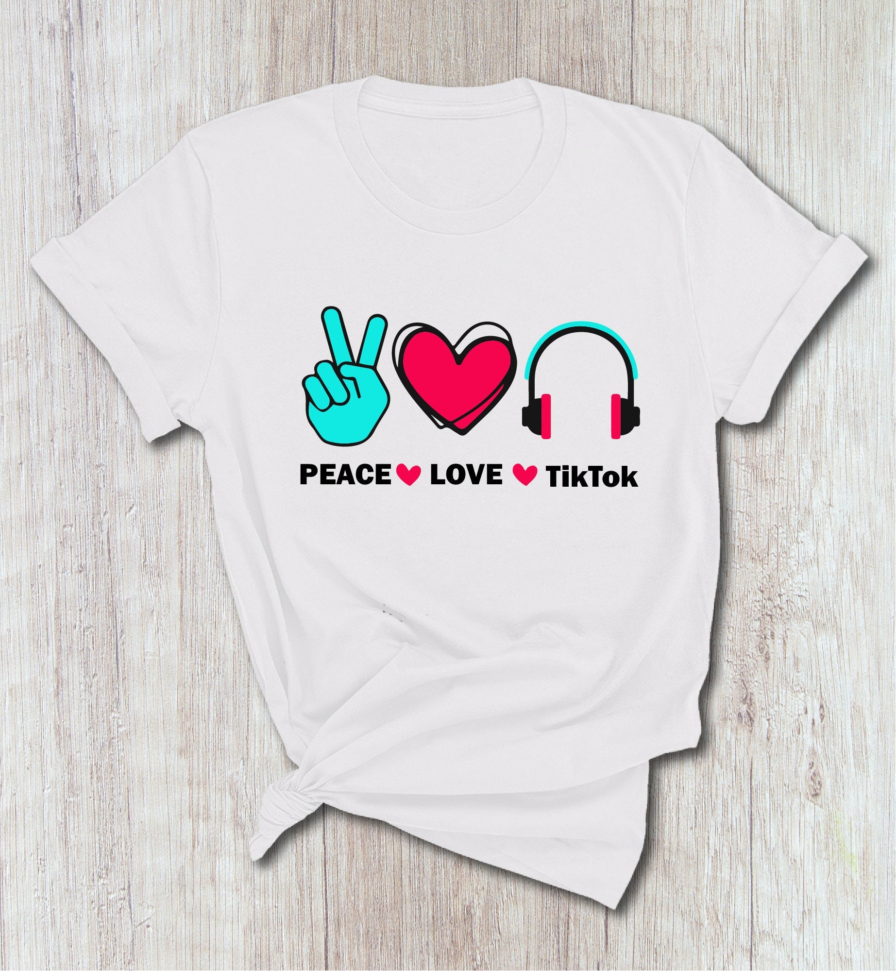 Peace Love Tiktok Tik Tok Viral Trend 