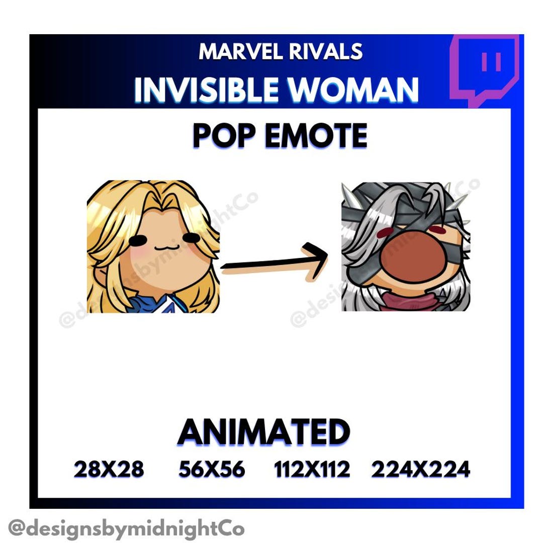 ANIMATED Invisible Woman Emote | Malice/sue Storm | Marvel Rivals Pop ...