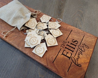 Personalized Wooden Homeowner Keychain Closing Gift for Realtor