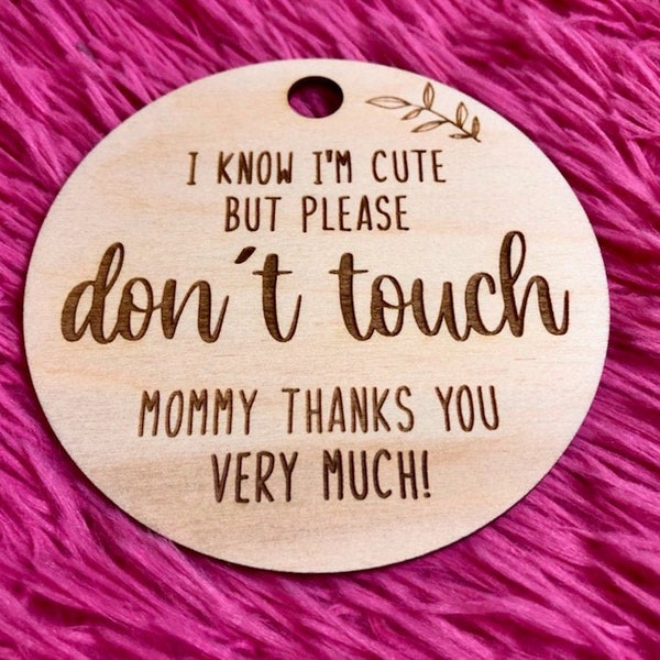 Wooden Car Seat Tag- Newborn/Baby Shower Gift