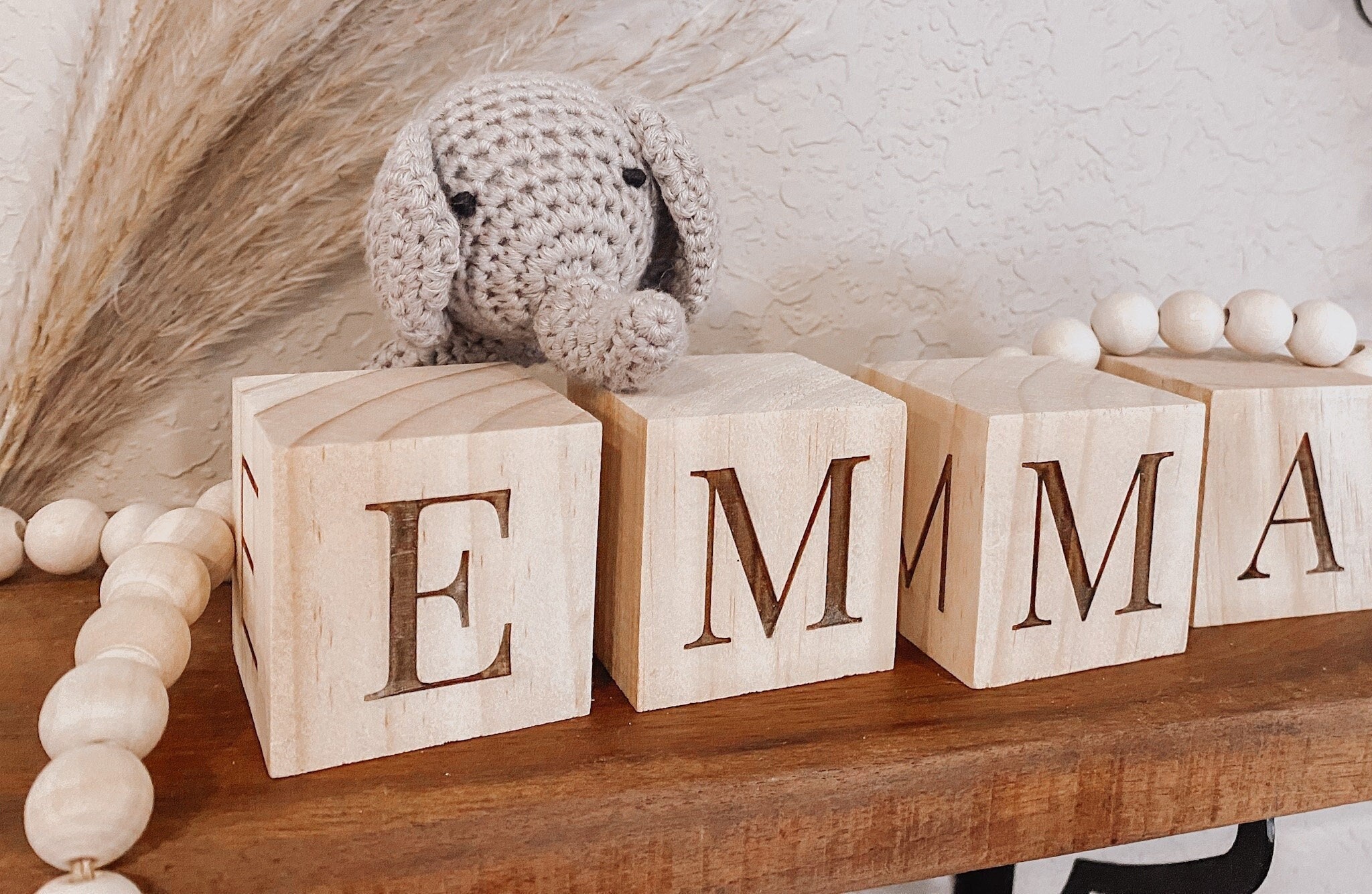 Personalised timber baby blocks - natural wooden baby blocks for play –  ONE.CHEW.THREE