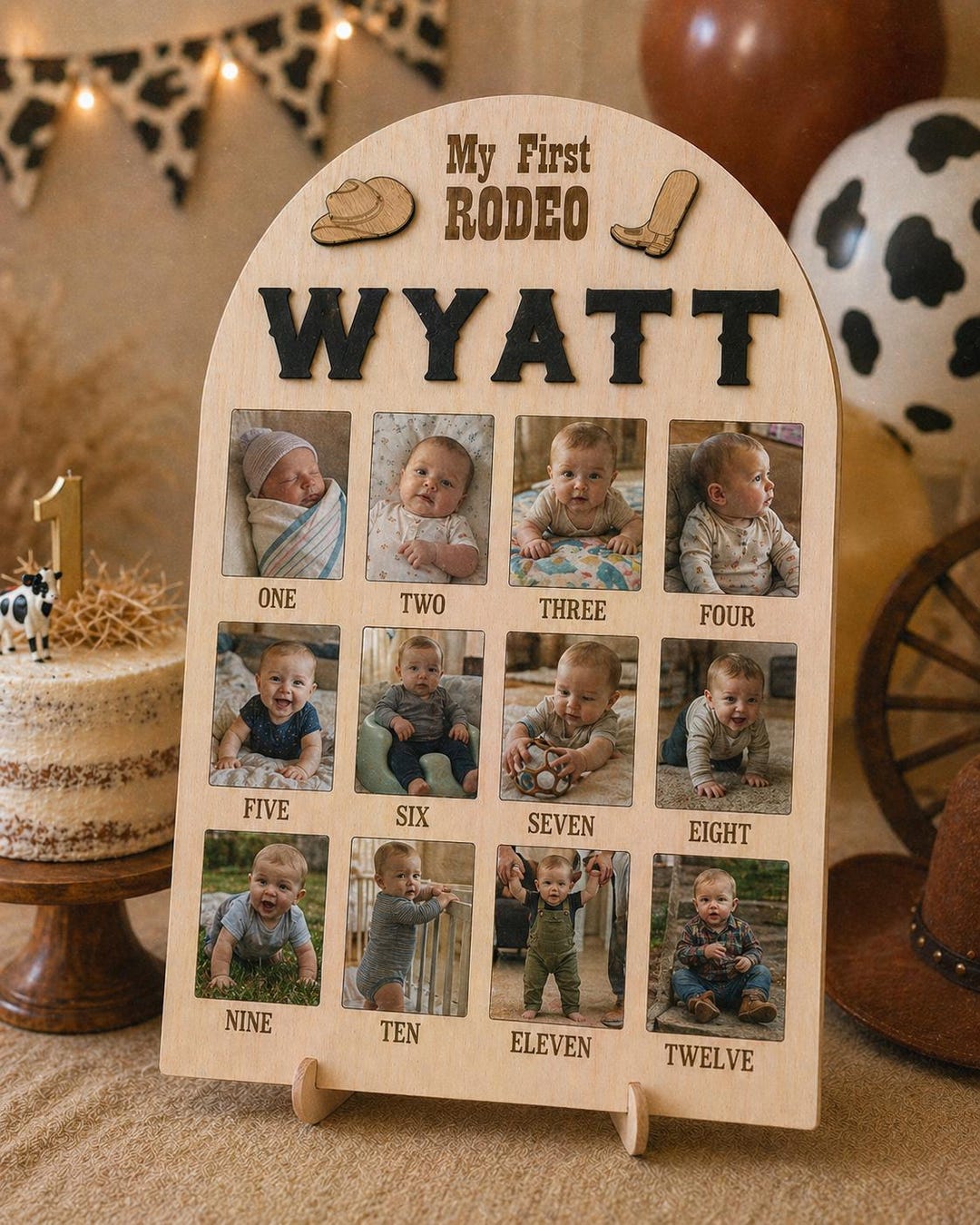First Rodeo Signage My First Rodeo Photo Board: Western 1st Birthday Decoration - Etsy