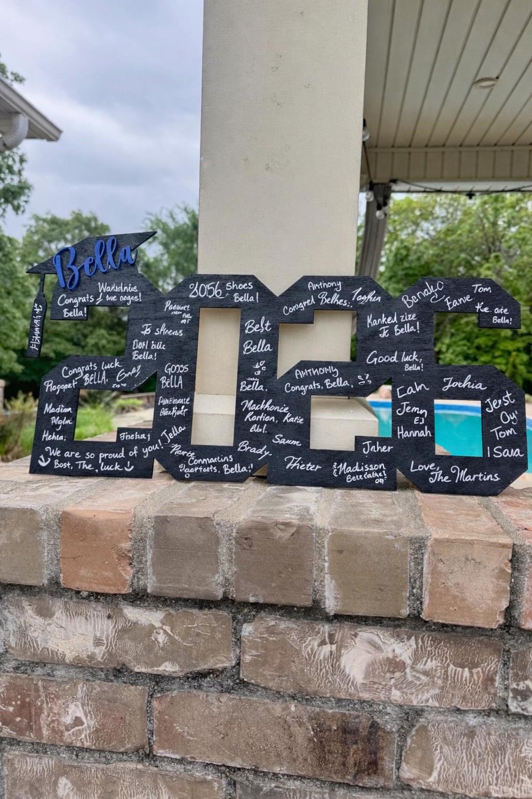 Personalized Class of 2026 Graduation Sign, Graduation Party Guest Book Alternative, Senior Photo Prop, Custom Name Grad Decor, Grad Party