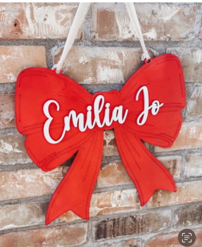 Personalized Wooden Bow Name Sign: Baby Girl Nursery Decor image 10