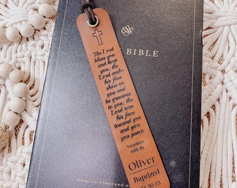 Personalized Baptism Bookmark | Custom Baptism Gift |Christening Gift for kids | Dedication Gift |Personalized Baby Dedication |Custom Bible