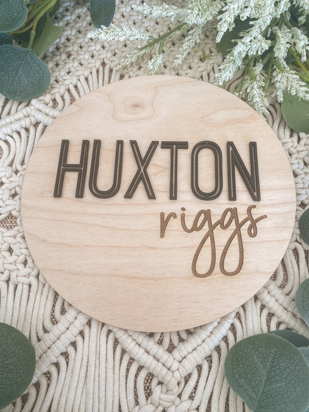 Personalized Hollow Font Name Sign custom Nursery Name Sign Etsy