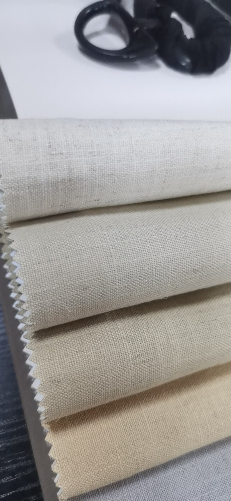 Revestimiento tela lino tierra tono neutro simplicidad medio | Etsy