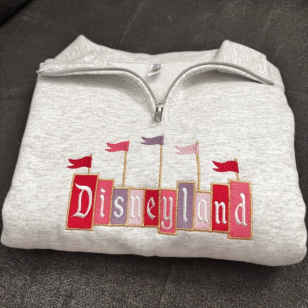 Valentines Edition Disneyland Embroidered Quarterzip