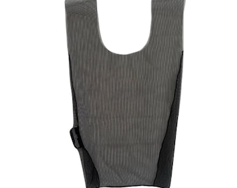 Black Mesh Shopping Bag, Reusable Eco-Friendly Tote