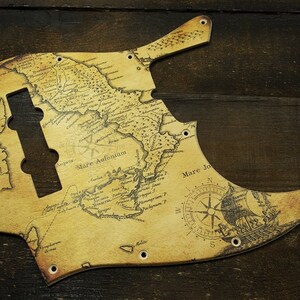Ensemble de plaque de protection et de plaques de contrôle pour Jazz Bass Fender, plaque à gratter fabriquée à la main en bois vintage, vieille carte, vieilli