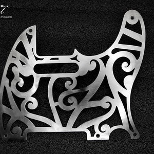 Stainless Steel Telecaster Pickguard Silver Grid Metal Tele Pickguard - 0.8mm Unique