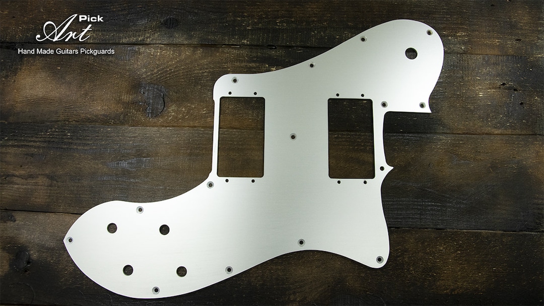 Fender Telecaster Deluxe Pickguard Matte Silver Anodized Aluminum 2mm