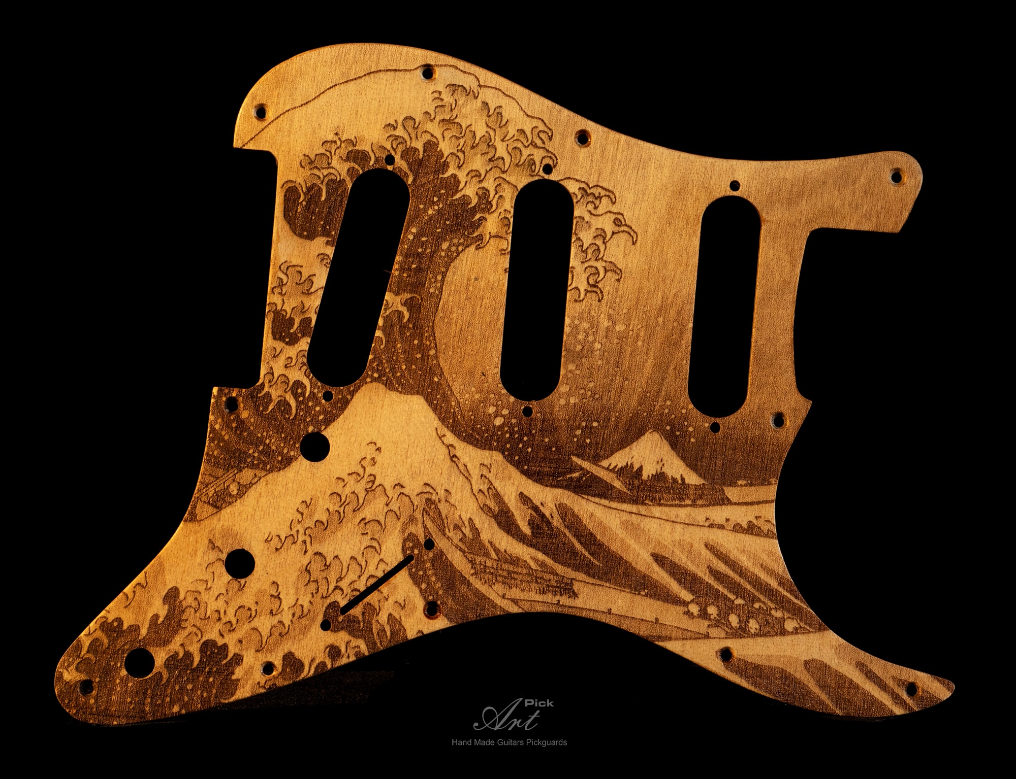 Stratocaster Pickguard Strat SSS: the Great Wave off Kanagawa