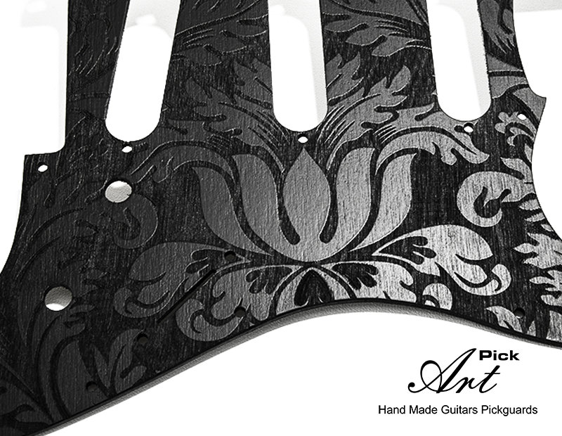 Pickguard 1 Ply 11 Trou Pour Strat Guitar SSS Noir,OK08161 Pickguard 1 Ply 11 Trou Pour Strat Guitar SSS Noir,OK08161