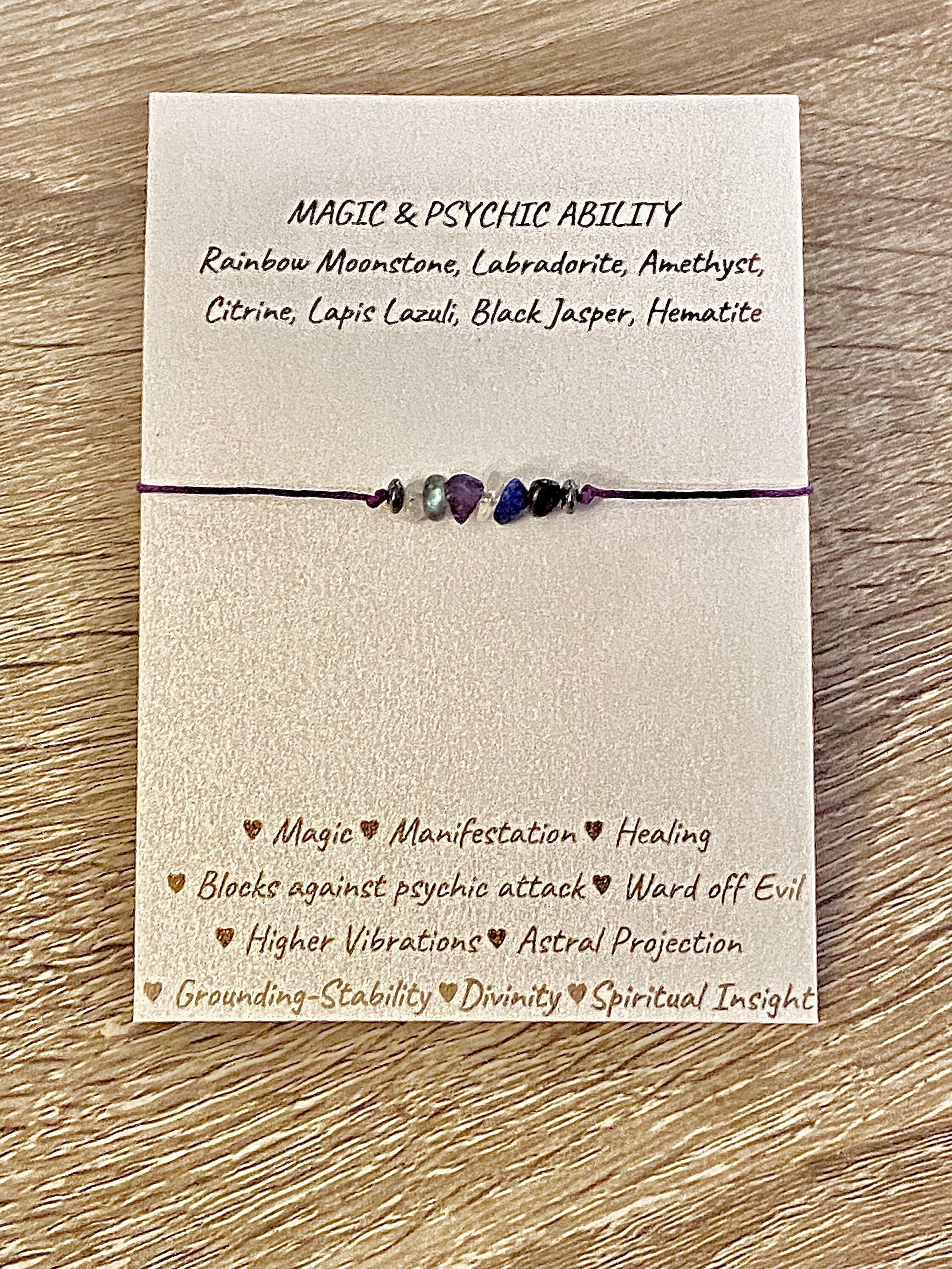 Magic & Psychic Ability Law of attraction bracelet or anklet * Manife…