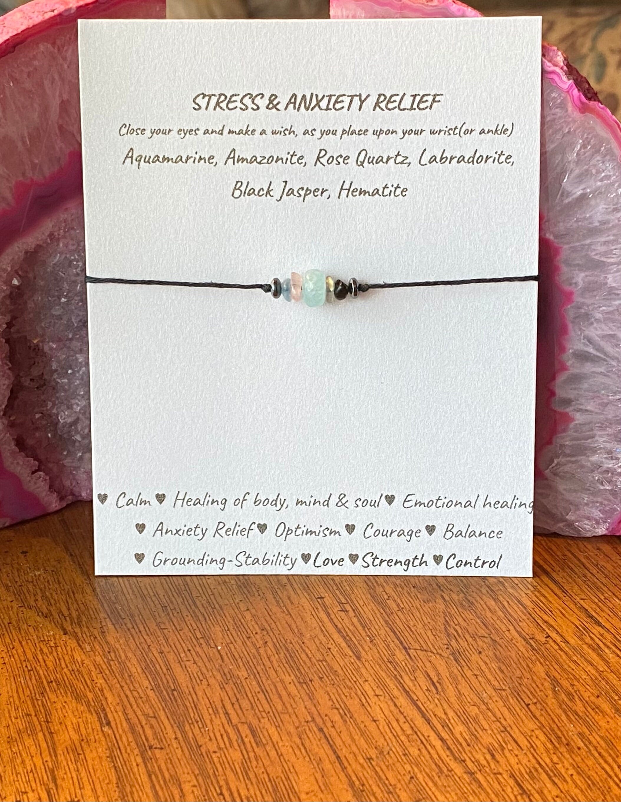 Stress & Anxiety Relief Law of attraction Bracelet or Anklet *Stress …