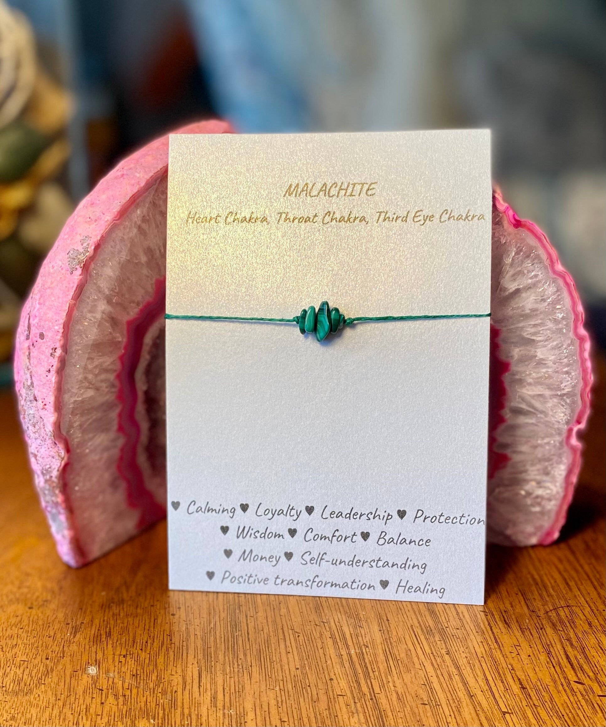 Malachite Bracelet law of Attraction Bracelet or Anklet Etsy