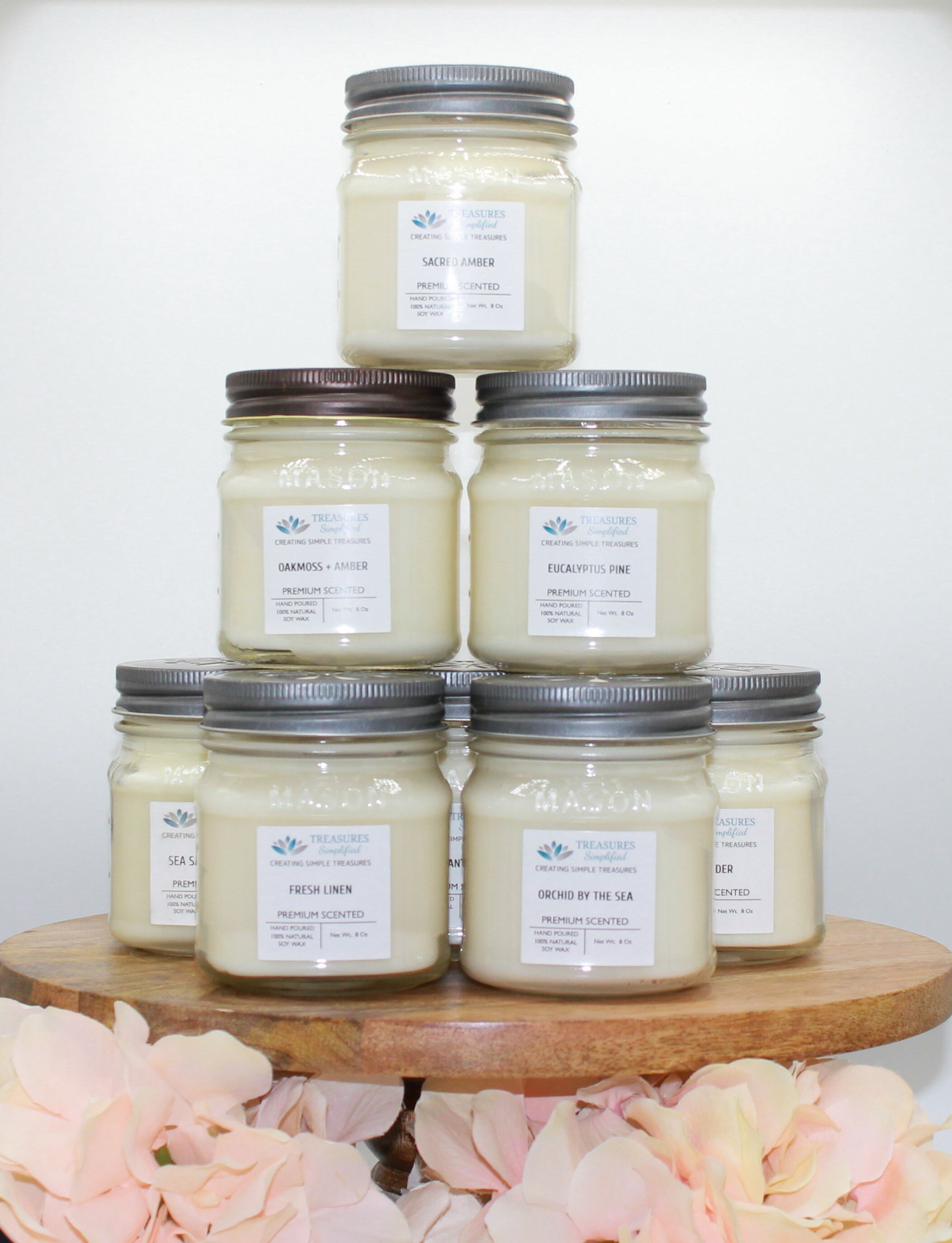 All Natural Soy Wax Candle Mason Jar Select A Scent Hand Poured Cotton Wick 8 Oz 11 Oz 16 Oz