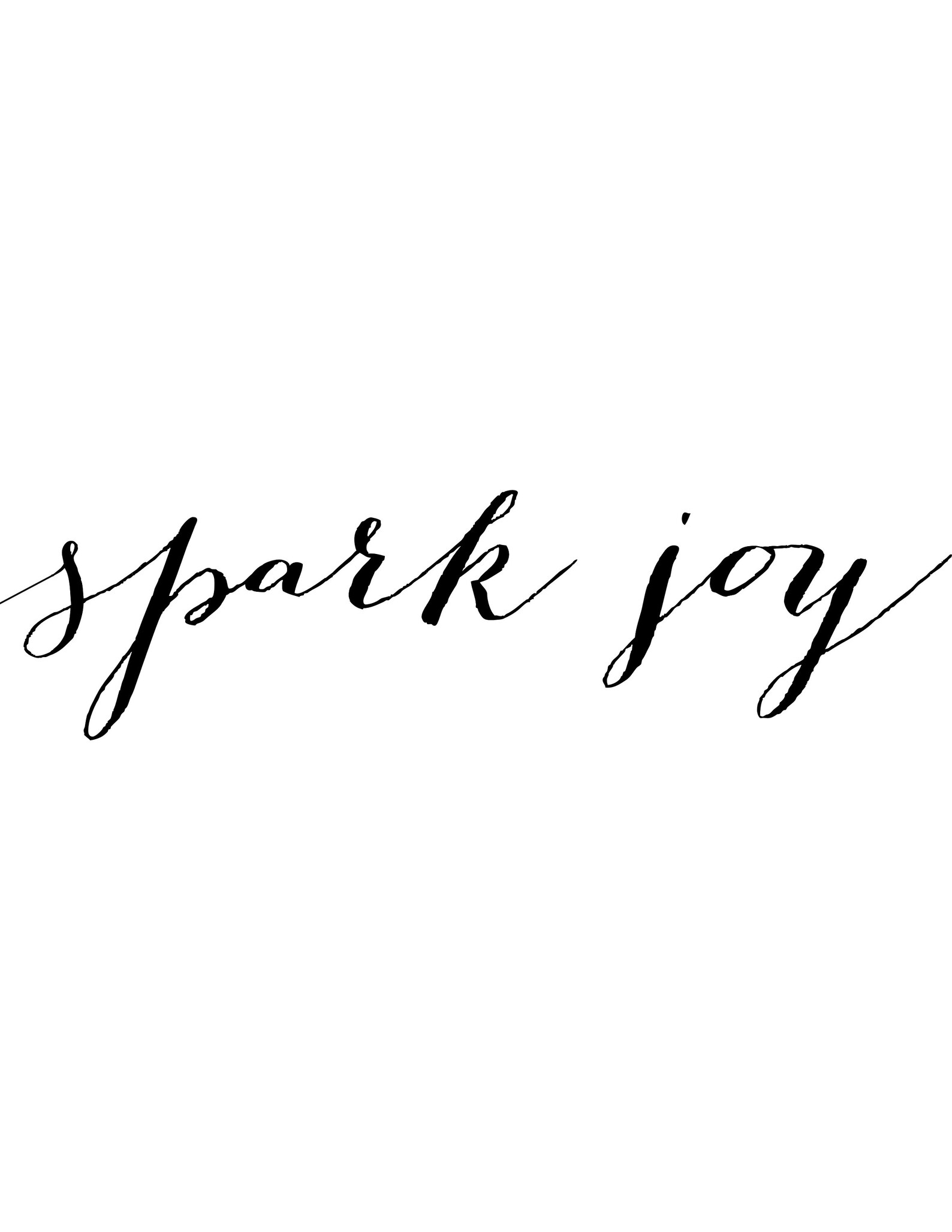Spark Joy Print Digital Print Instant Download Poster Wall Etsy