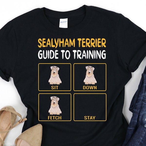 Funny Sealyham Terrier Obedience Guide To Training, Dog Training Gift, Dog Trainer Shirt, Gildan Softstyle Unisex Tee