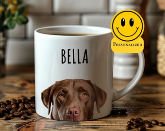 Custom Chesapeake Bay Retriever Mug, Custom Dog Mug, Dog Memorial Gift, Personalized Dog Mug, Dog Lover Coffee Cup, Dog Face Mug, Pet Mug