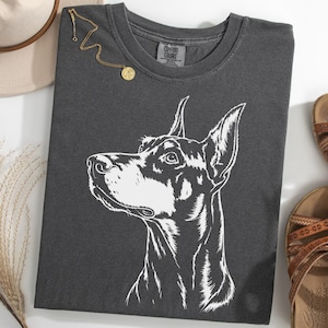Doberman Pinscher Shirt, Guard Dog Tee, Strong Dog TShirt, Doberman Lover Gift, Protection Dog Shirt, Police Dog Tee, Loyal Dog Shirt