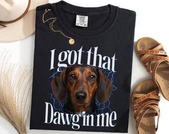 Dachshund I Got That Dawg In Me Shirt, Funny Doxie Meme Tee, Dog Owner Gift