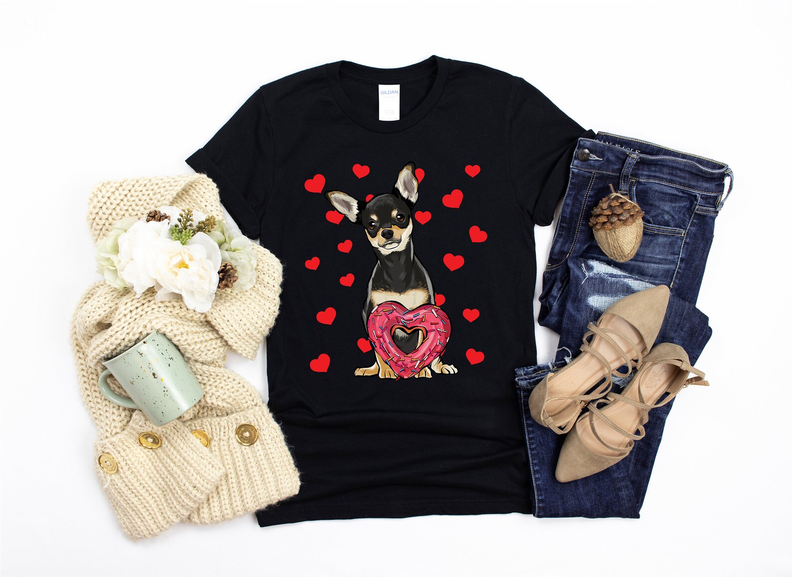 Black Chihuahua Chihuahua Shirt Chihuahua Tee Dog Etsy