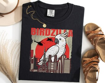 Umbrella Cockatoo Birdzilla Shirt, Funny Cockatoo Birb Tee, Bird Lover Gift