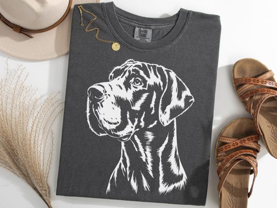 Great Dane Shirt, Giant Dog Lover T-Shirt, Great Dane Graphic Tee, Gentle Giant Dog Shirt, Gift for Dog Owners
