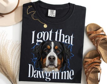 Camiseta "Tengo a ese perro dentro de mí", divertida camiseta con meme de Bernese, regalo para dueños de perros