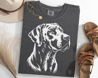 Rhodesian Ridgeback Portrait Shirt, Cute Ridgeback Lover Shirt, Large Dog Breed Tee, Gift for Ridgeback Moms and Dads, Pet Ridgeback TShirt