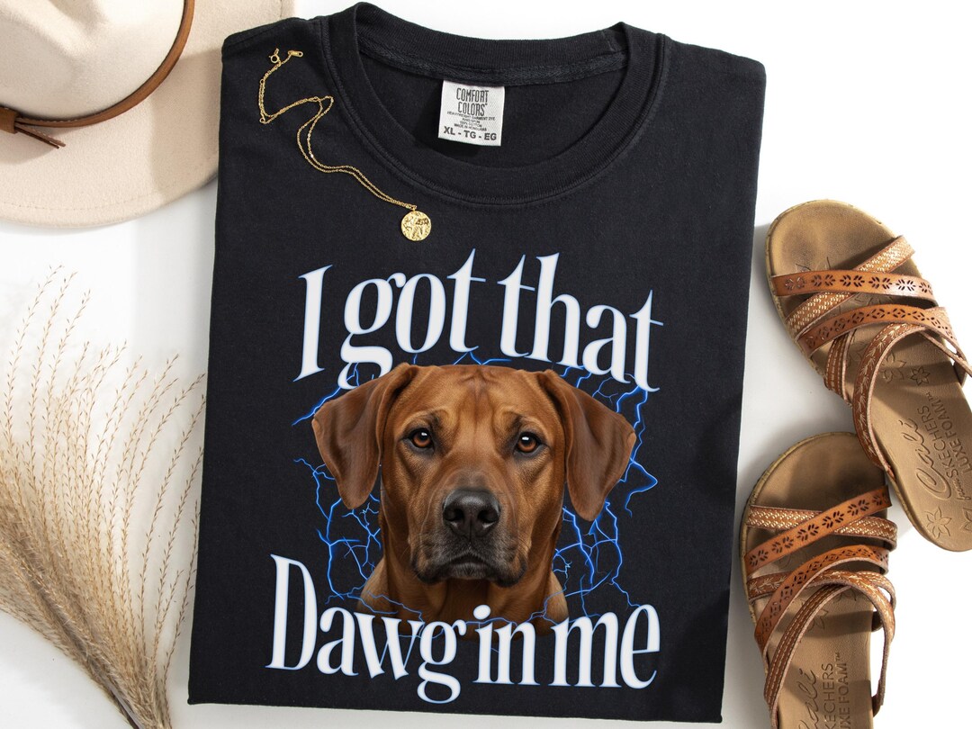 Camiseta con el perro Rhodesian Ridgeback, divertida camiseta con meme ...