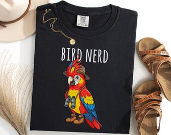Macaw Bird Nerd Shirt, Ornithologist Macaw Bird Watching Tee, Bird Lover Gift