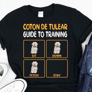 Drôle de Coton de Tuléar Obedience Guide To Training, Cadeau de Dressage de Chien, Chemise de Dresseur de Chien, Gildan Softstyle Unisexe Tee