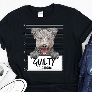Funny Pumi Dog Mugshot, Pet Portrait Gift, Dog Lover Shirt, Gildan Softstyle Unisex Tee