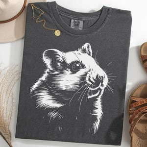 Hamster Shirt, Cute Pet Hamster T-Shirt, Small Animal Lover Tee, Hamster Graphic Shirt, Gift for Hamster Owners