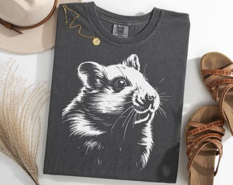 Hamster Shirt, Cute Pet Hamster T-Shirt, Small Animal Lover Tee, Hamster Graphic Shirt, Gift for Hamster Owners