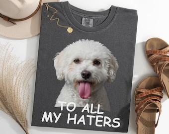 Bichon Frise To All My Haters Shirt, Funny Bichon Meme Tee, Dog Lover Gift