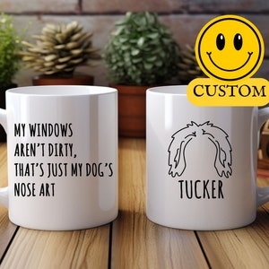 Custom Dog Ear Mug, Havanese Coffee Cup, Custom Dog Gift, Your Dogs Name, Dog Memorial Gift, Personalized Dog Mug, Dog Lover Gift