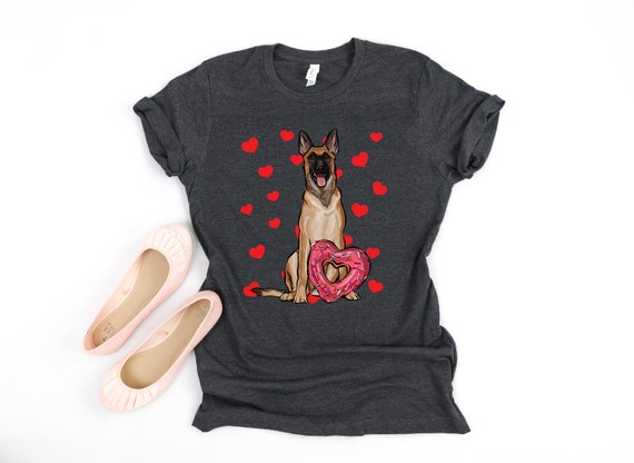 Belgian Malinoi, Malinoi Shirt, Belgian Malinoi Tee, Dog Valentines Day, Valentines Day Gift, Gift For Her, Gift For Him