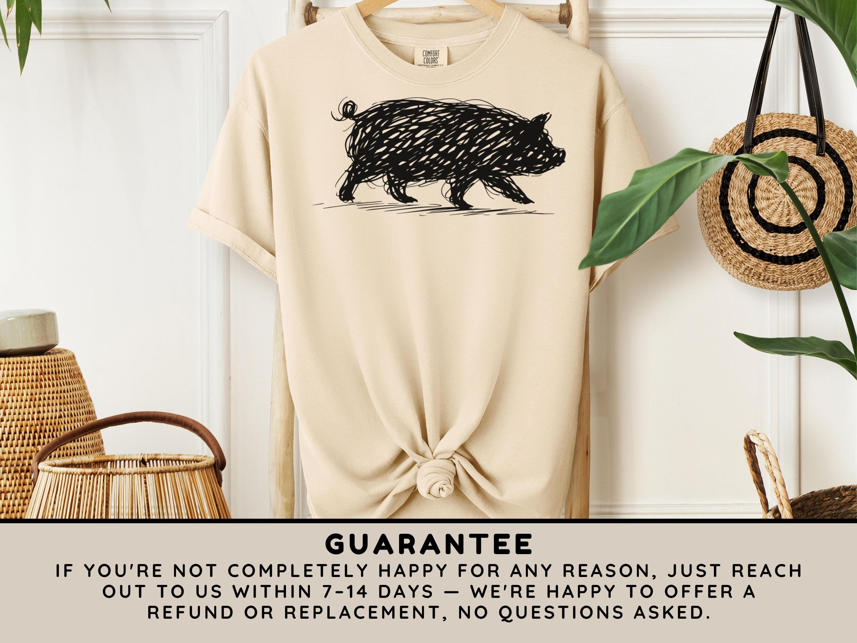 Pig Scribble Shirt, Minimalist Pig Line Art Tee, Pig Lover Gift - Etsy