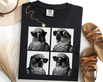 Hahn Macaw Photobooth Shirt, Funny Macaw Selfie Tee, Bird Owner Gift