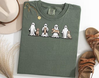 Labrador Retriever Ghost Halloween Shirt, Spooky Ghost Dog TShirt, Funny Halloween Tee for Dog Lovers, Fall Graphic Shirt