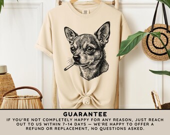 チワワの喫煙ミームTシャツ、ブレインロット・チワワ