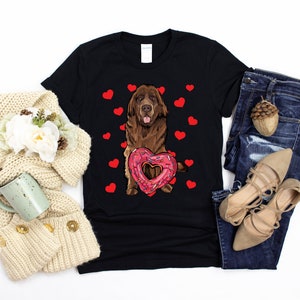 Perro de Terranova, Camisa de Terranova, camiseta de Terranova, día de San Valentín del perro, regalo del día de San Valentín, regalo para ella, regalo para él
