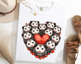 Opossums Heart Shirt, Cute Opossums Valentines Day Tee, Opossums Lover Gift
