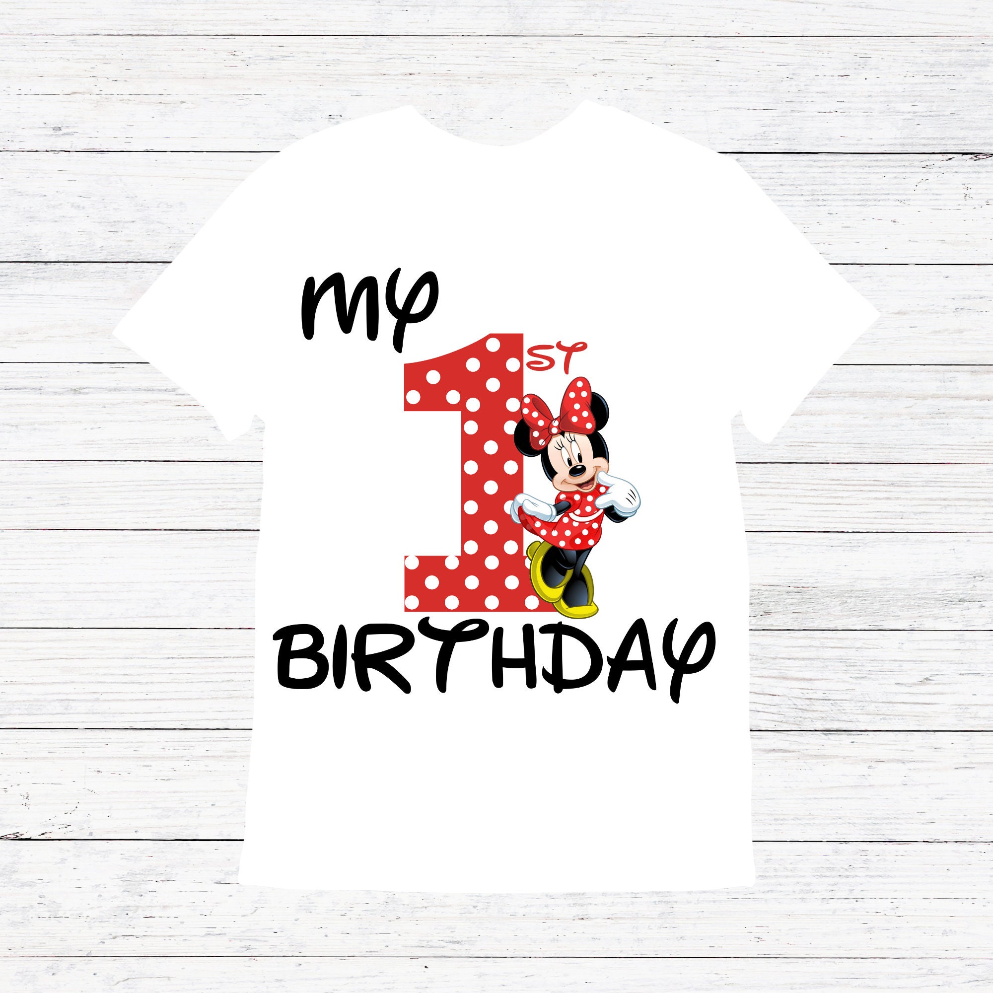 Minnie First Birthday Shirts Birthday 