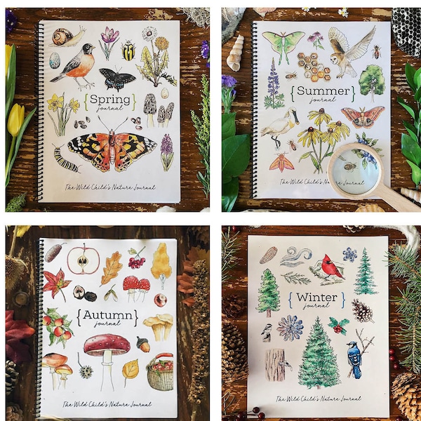 Les saisons - Une année de journalisation de la nature - École à domicile Charlotte Mason imprimable Nature