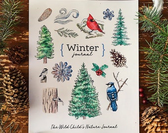 WINTER Journal - Homeschool Printable Charlotte Mason Nature Study